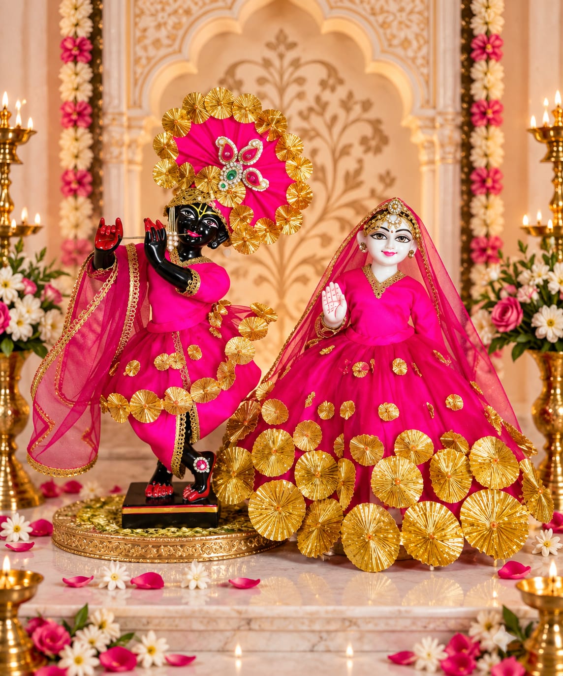 Phag Gulal Rasa | Premium dress for Radha Krishna