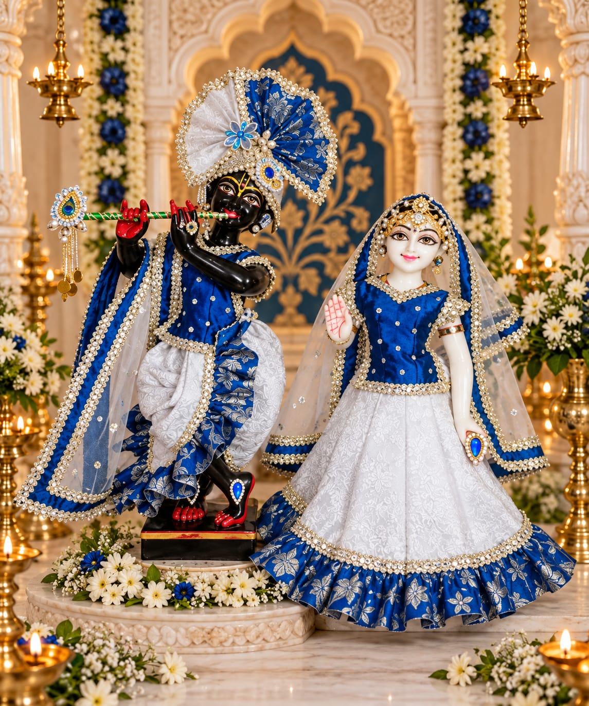 Megha Shyam Mala | Premium dress for Radha Krishna