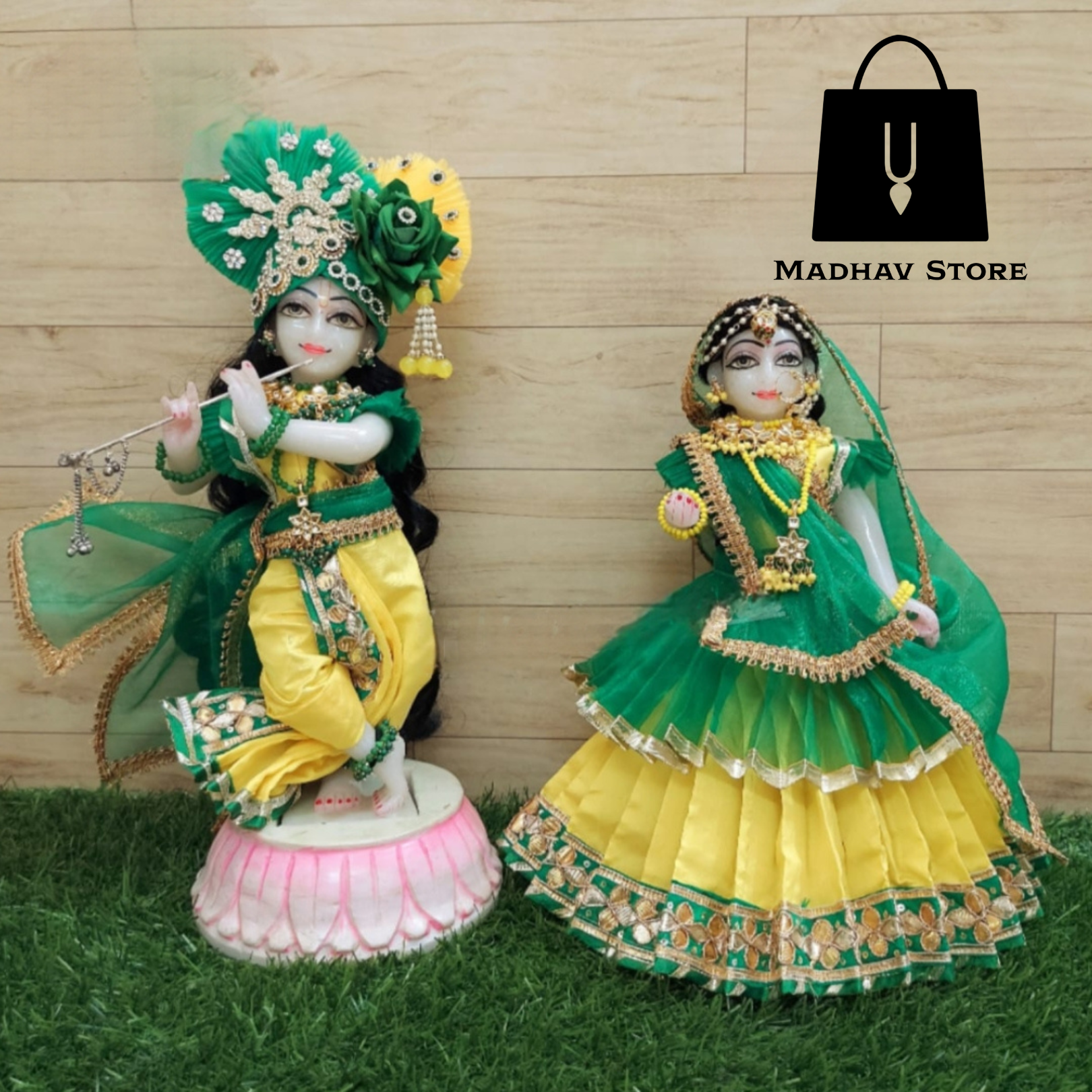 Exclusive Radha Krishna Dress Set, RKF#682 | Set dress, Dress accessories,  Dress