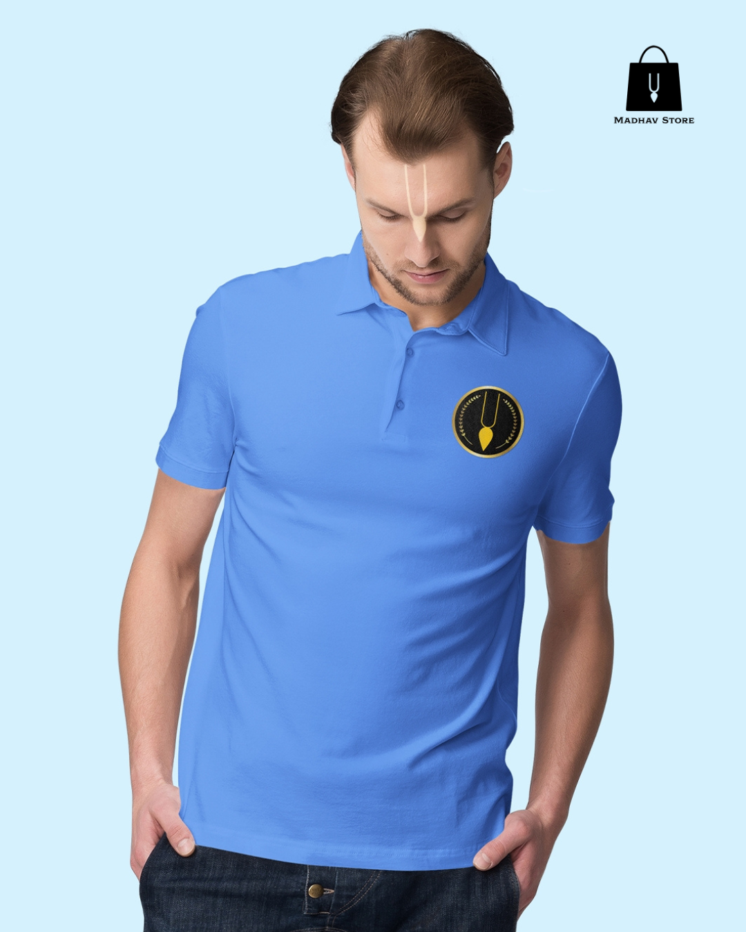 Classic Iskconinc Merchandise logo Polo Tshirt for Men