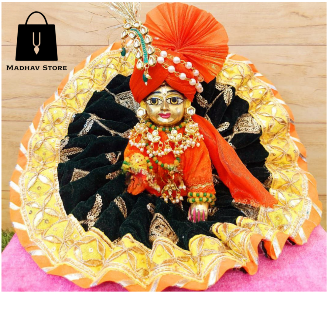 Rajasthani Wedding traditional Dress with heavy pagdi for Laddu Gopal