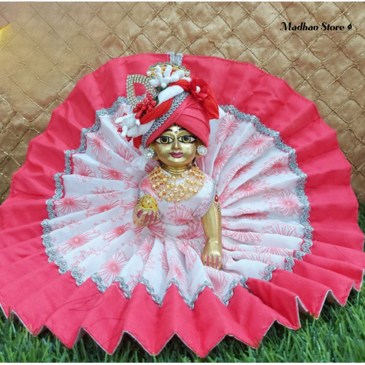 Beautiful Magenta Dress with pagdi for Laddu Gopal