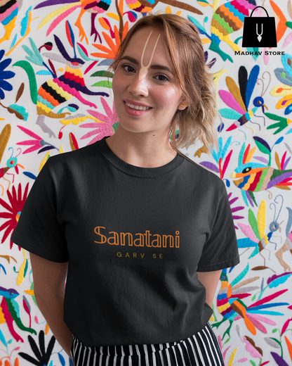 Sanatani Garv Se Tshirt for Women