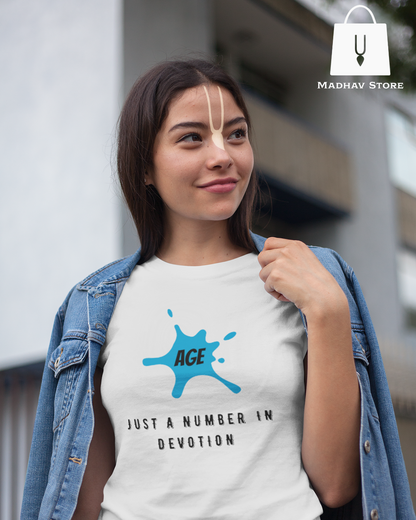 Age is just a number in Devotion Tshirt for Women