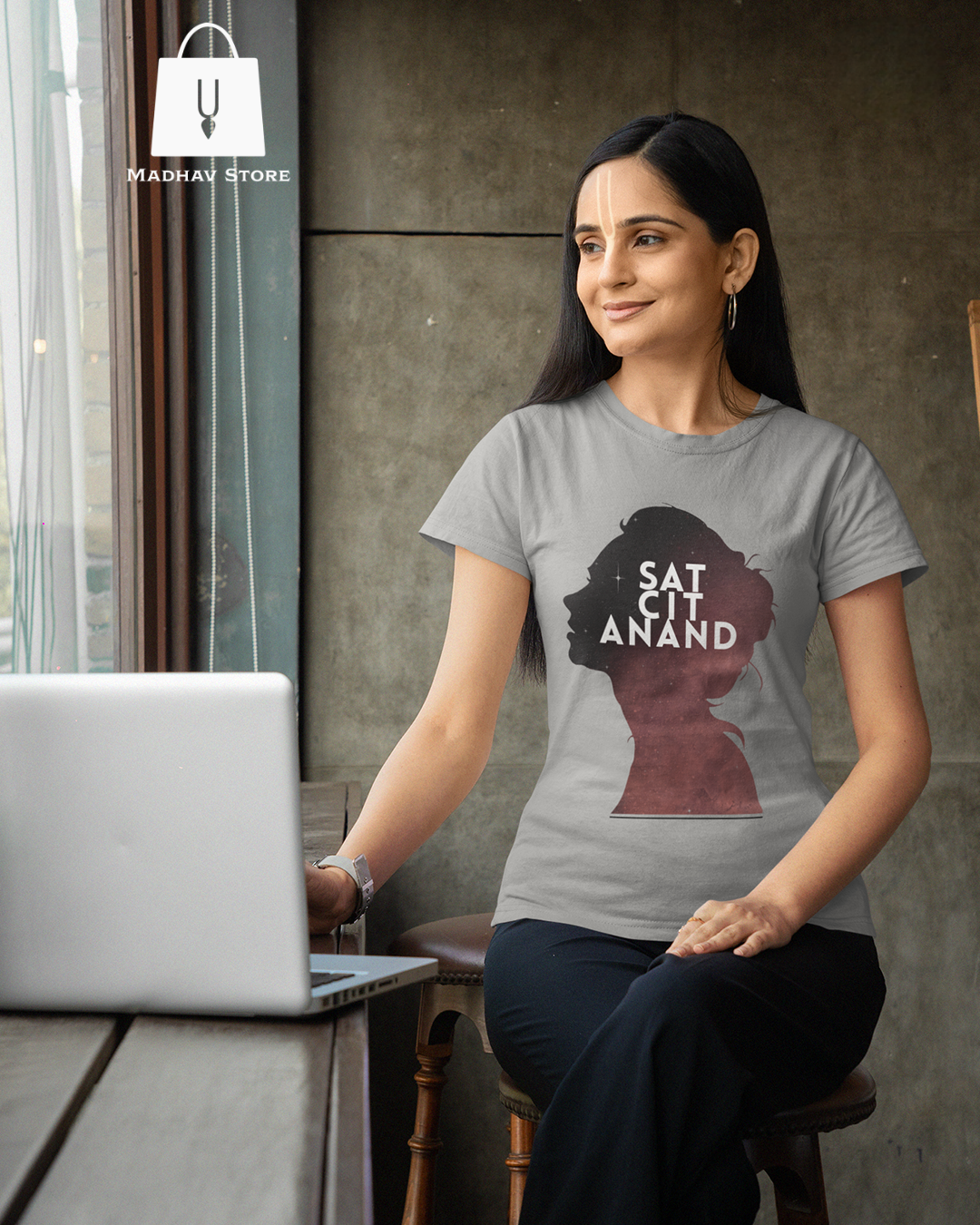 Sat-Chit-Aanand Tshirt for Women