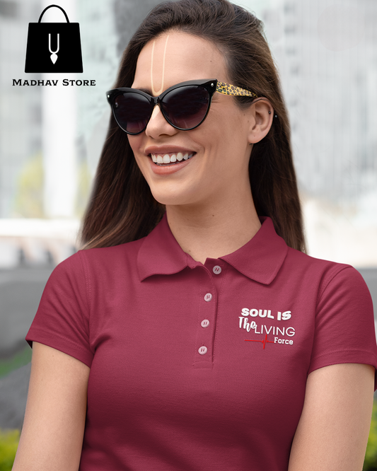 Soul is living force Classic Polo Tshirt for Women