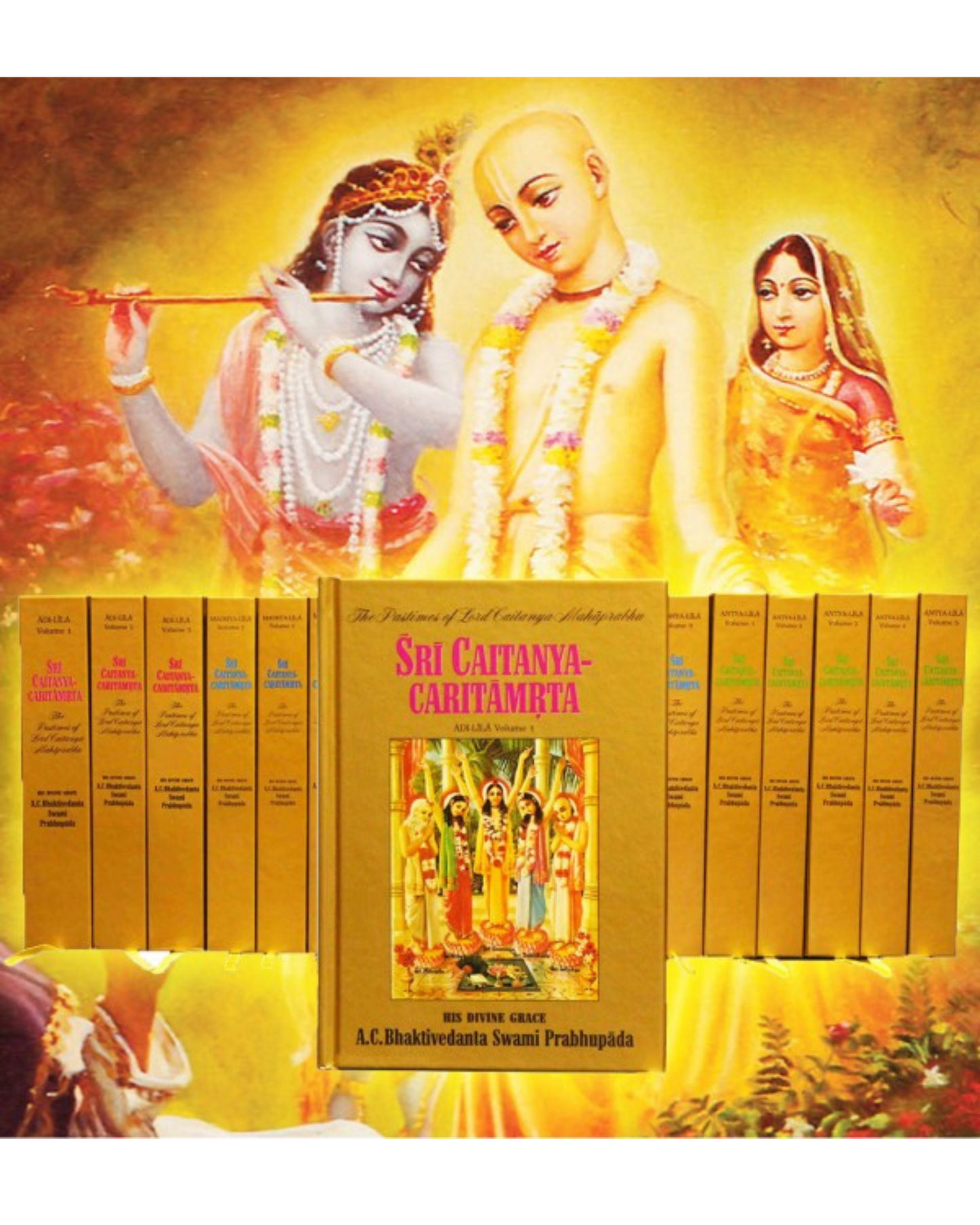 Sri Chaitanya Caritamrta 17 Volumes Set | 1974  Original Unedited Edition of Srila Prabhupada