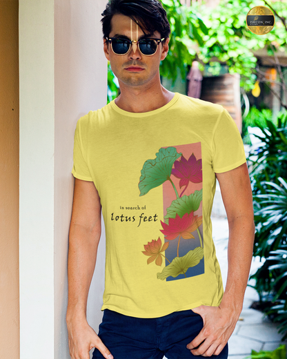 In search of Lotus Feet Premium Collection Tshirt for Men