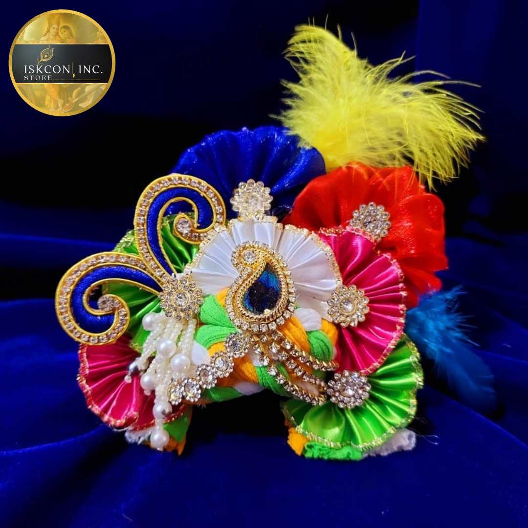 Colourful fancy Pagdi for Krishna