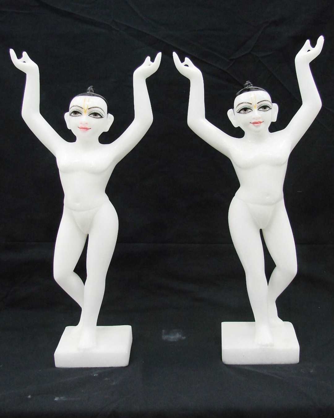 Beautiful Gaura Nitai 12 inches Marble Deities